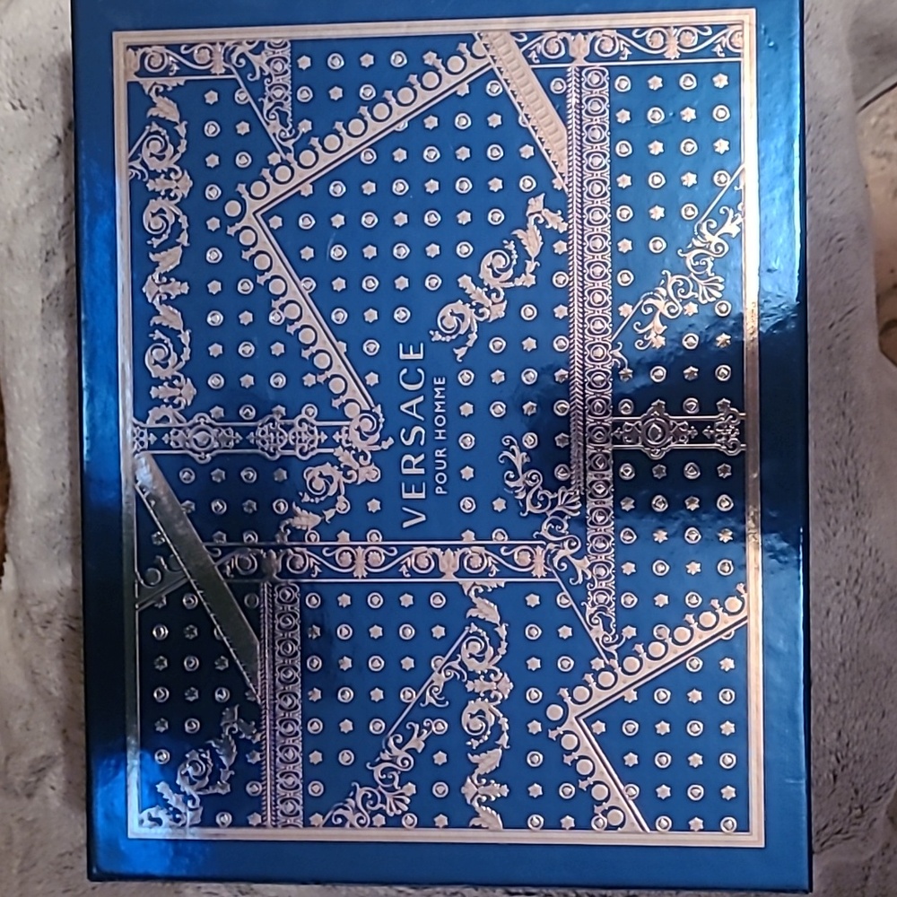 Versace Blue and Silver Decorative Box